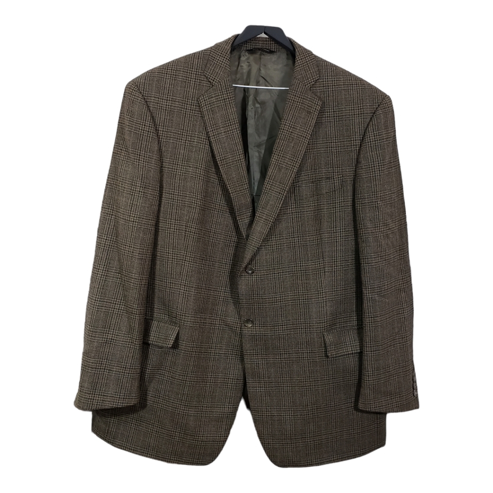 Botany Five Hundred Plaid Lambswool Blazer Jacket - Picture 2 of 16
